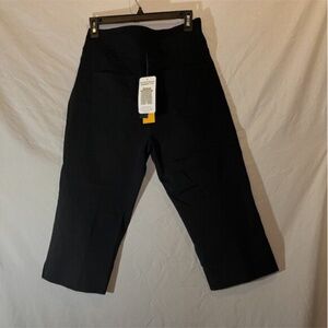 Ruby Rd. Women's Black Capri Waist Slimming Pull-on Chinos Size 14 Petite NWT